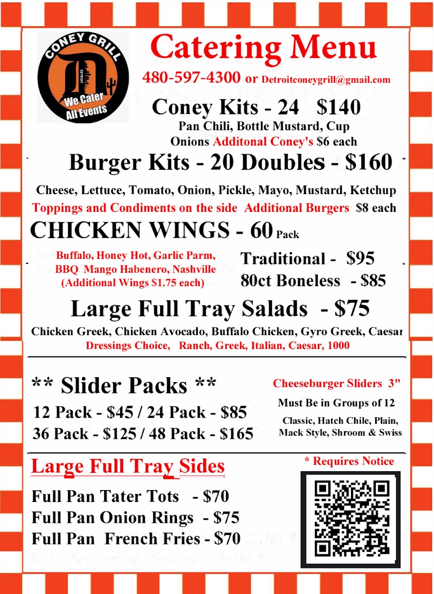 Detroit Coney Grill Menu - Image 1